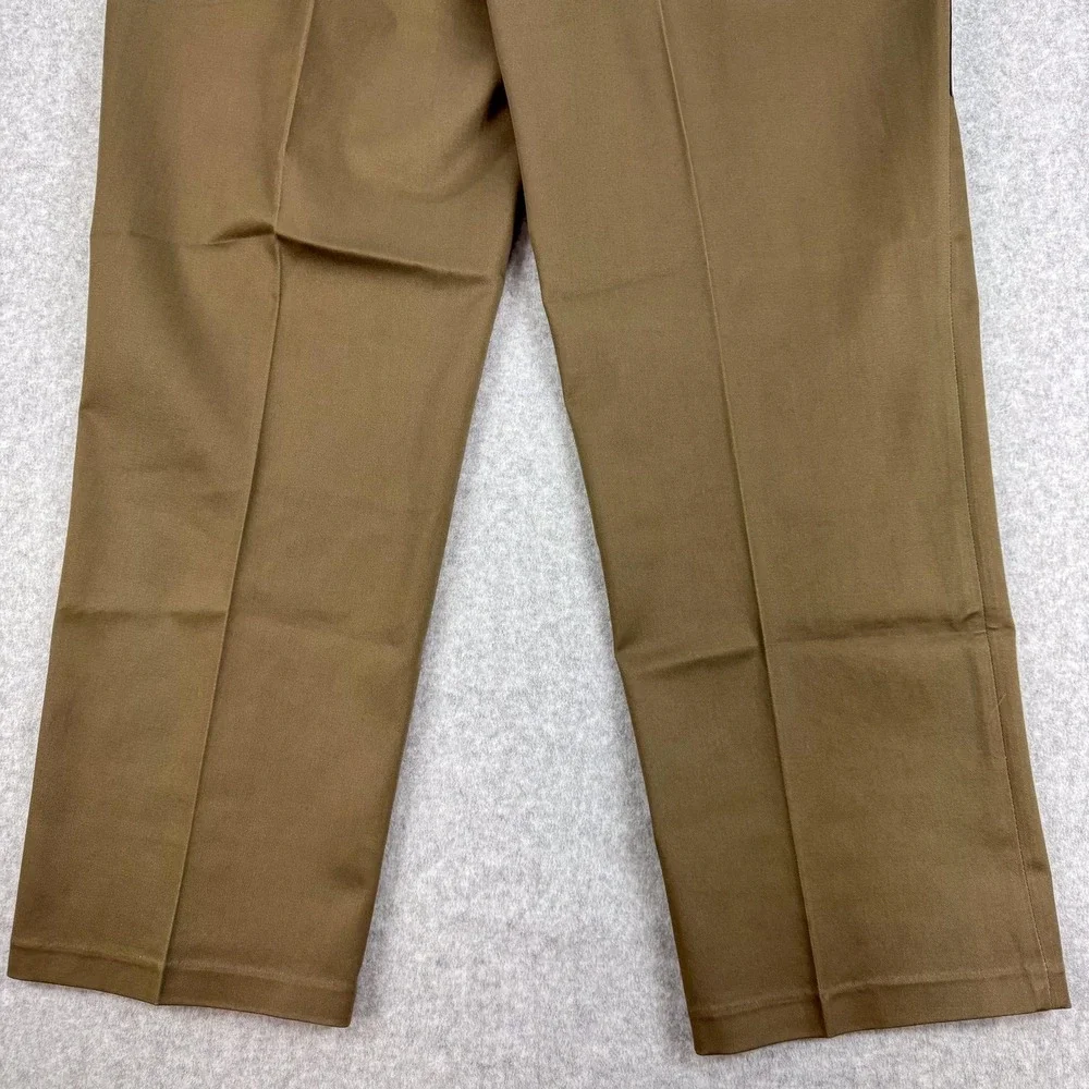 Haggar Pants Mens 44x30 Beige Premium No Iron Khaki Classic Fit Stretch NEW $70